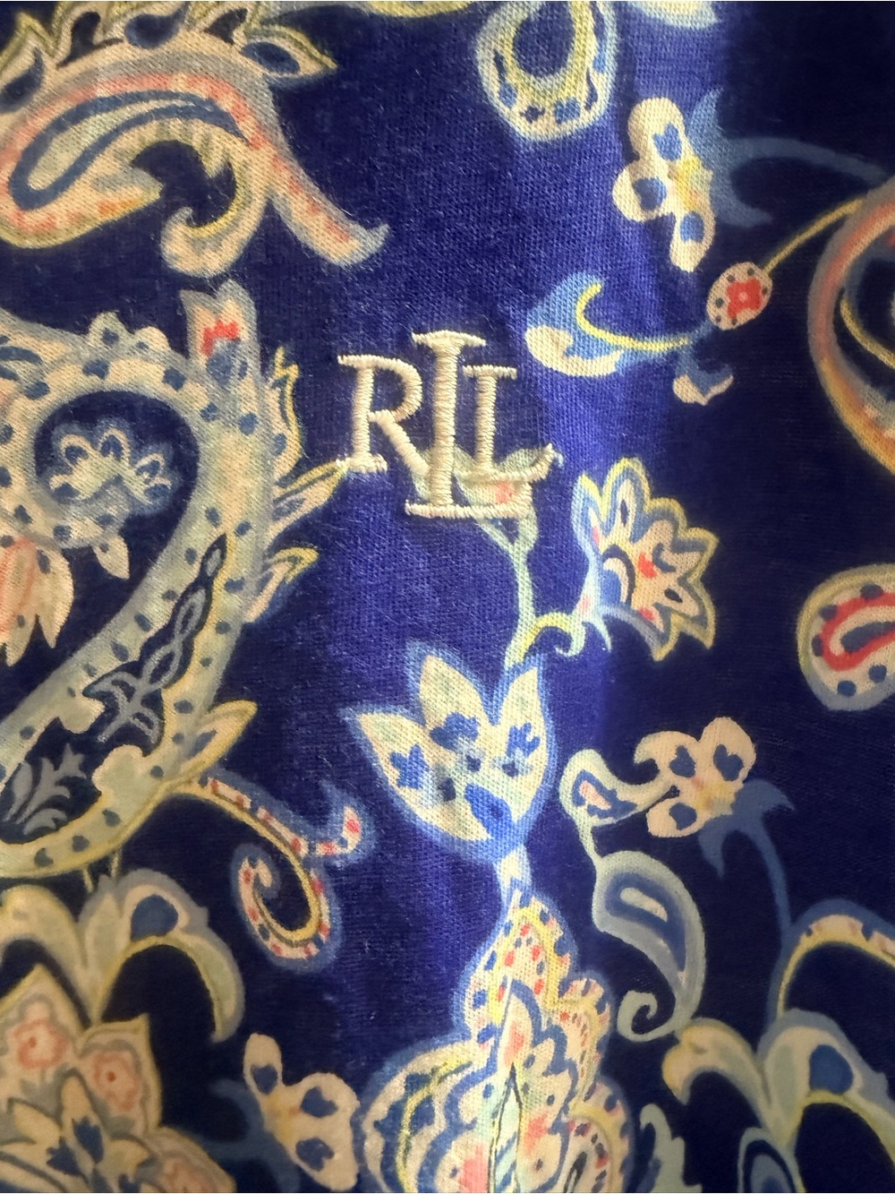 Polo by Ralph Lauren Blue Paisley Dress